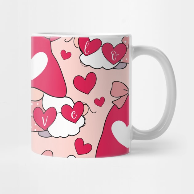 Cute Valentines Day Heart Gnome Lover by jodotodesign